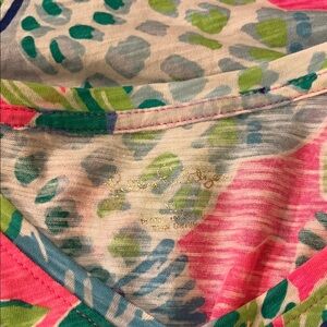 Lilly Pulitzer Pink and Green Patterned Top